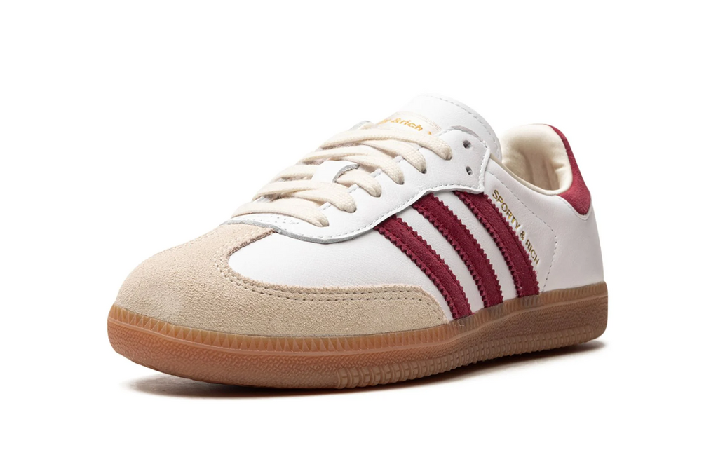 Adidas Samba Sporty & Rich White Collegiate Burgundy Men's – Pimp Kicks