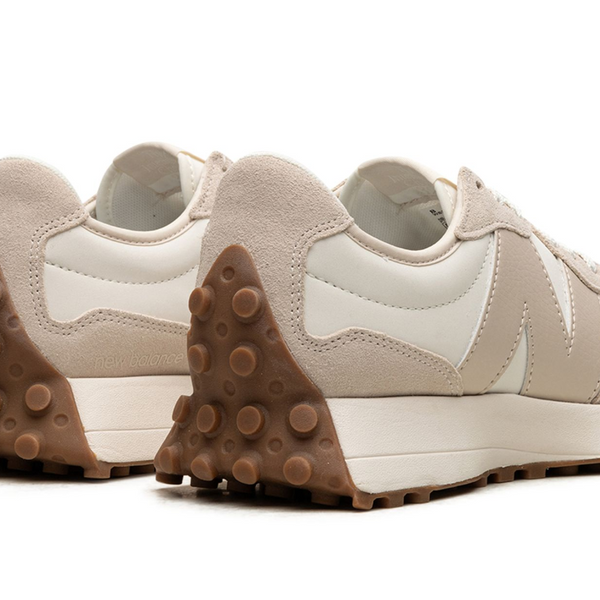 New Balance 327 Beige White Gum Pink Women's