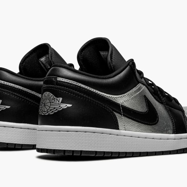 Jordan 1 Low SE Black Metallic Silver Women's