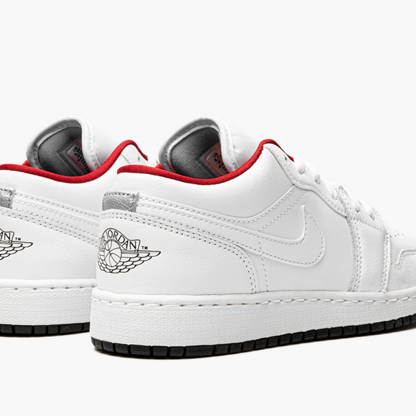 Jordan 1 Low White Black Gym Red (Gradeschool)