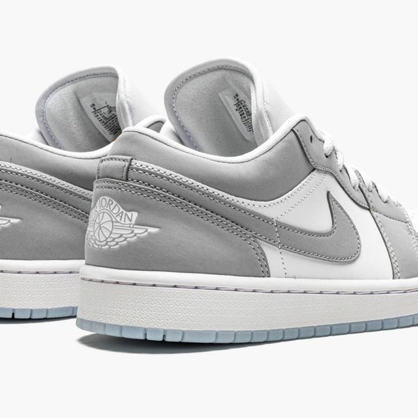 Jordan 1 Low White Wolf Grey Women's