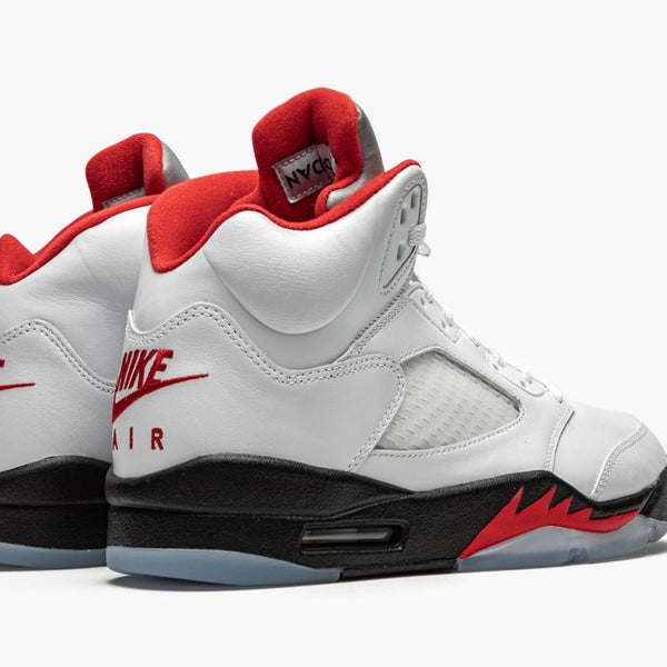 Jordan 5 Retro Fire Red Silver Tongue 2020 Men's
