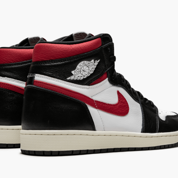 Jordan 1 High  Black White Gym Red Men's