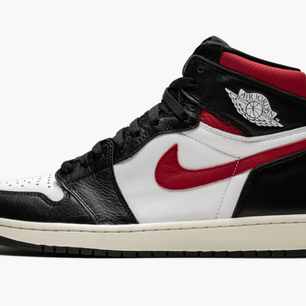 Jordan 1 High  Black White Gym Red Men's