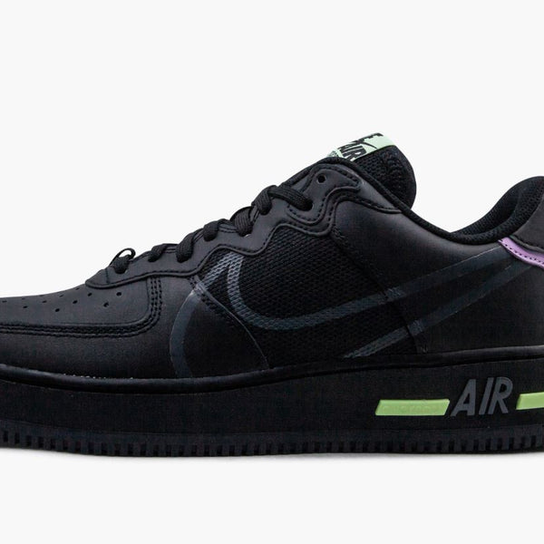 Nike Air Force 1 Low React Triple Black (Gradeschool)