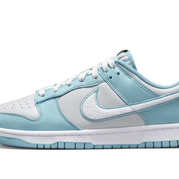 Nike Dunk Low Retro Fleece Swoosh Worn Blue Men's