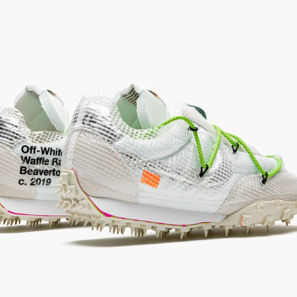 Nike Waffle Racer Off-White Electric Green Men's