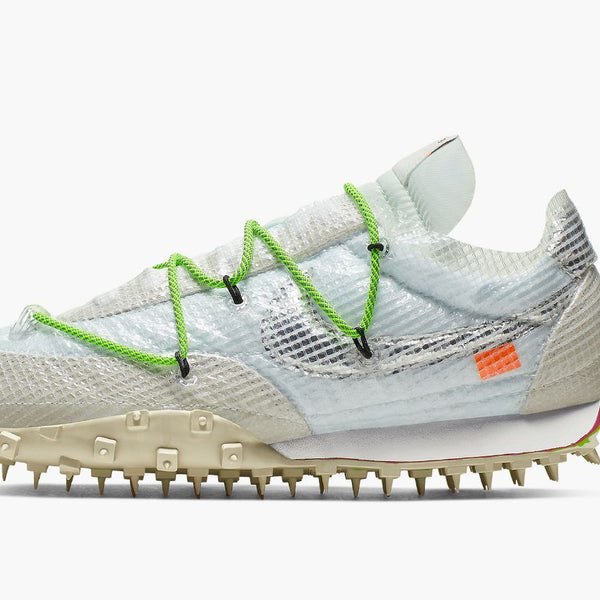 Nike Waffle Racer Off-White Electric Green Men's