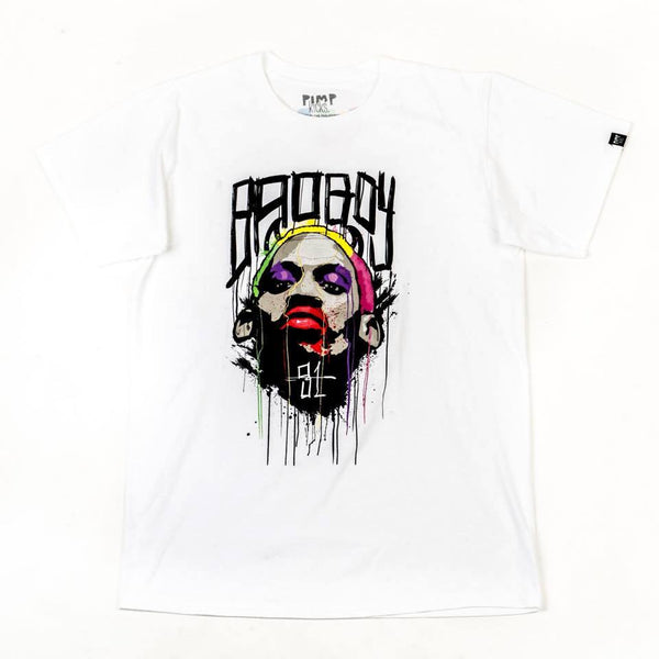 Pimp Kicks White Rodman Shirt - Pimp Kicks