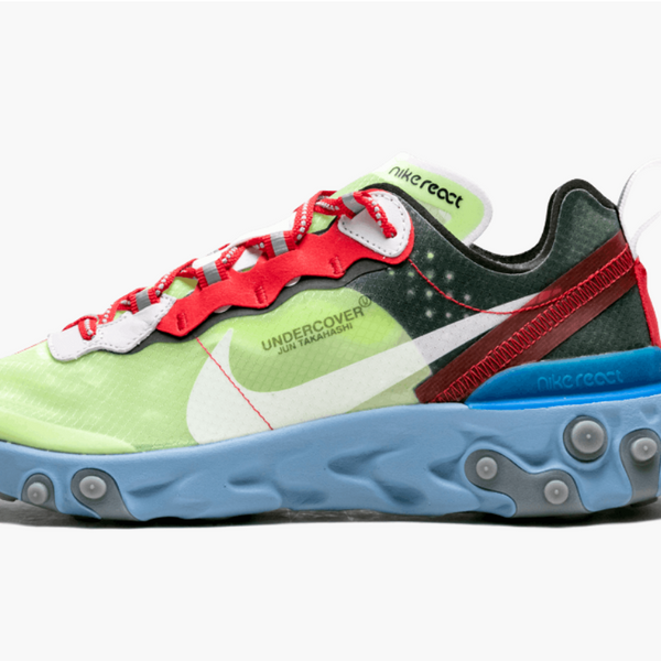 Nike  React Element Undercover  87 Volt Blue  Men's - Pimp Kicks
