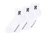On Running Logo Sock Mid 3 Pairs White