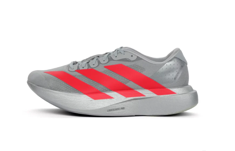 Adidas Adizero Evo SL Silver Metallic Lucid Red Men's