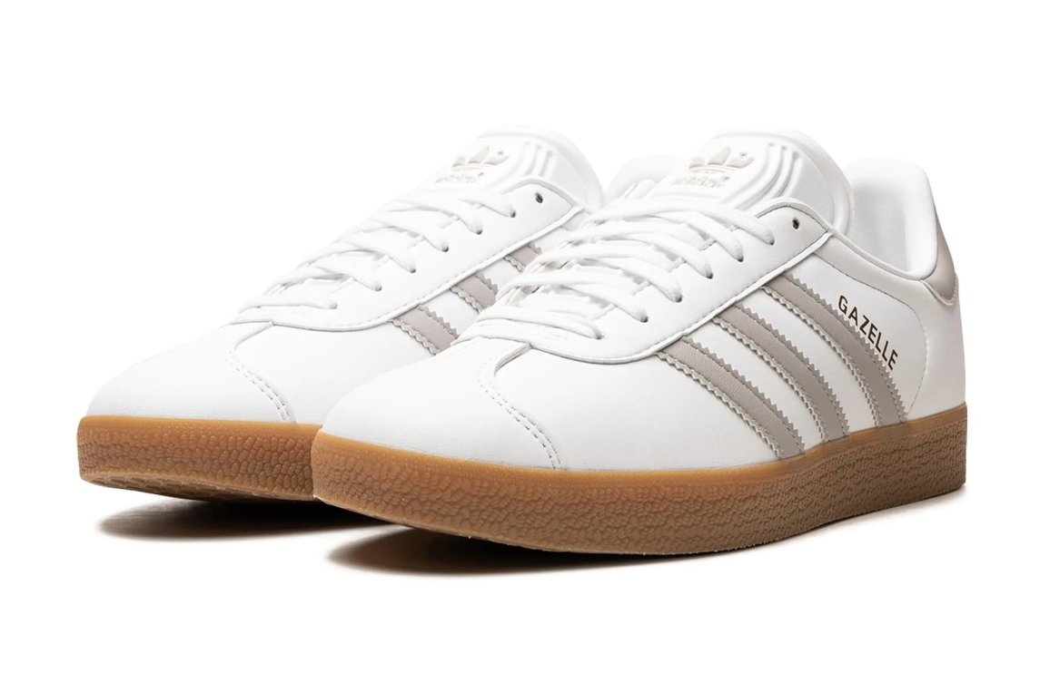 Adidas Gazelle White Grey Gum Men s Pimp Kicks