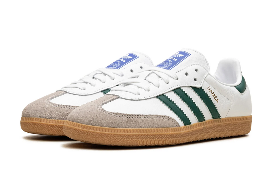 Adidas Samba OG Cloud White & Collegiate Green Men's