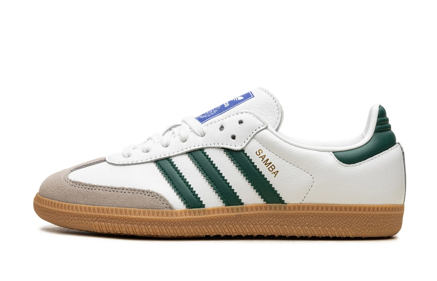 Adidas Samba OG Cloud White & Collegiate Green Men's