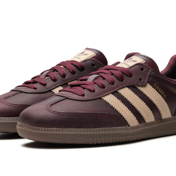 Adidas Samba OG Maroon Crystal Sand Women's