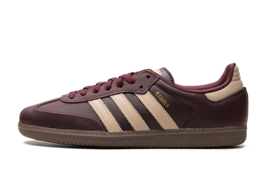 Adidas Samba OG Maroon Crystal Sand Women's