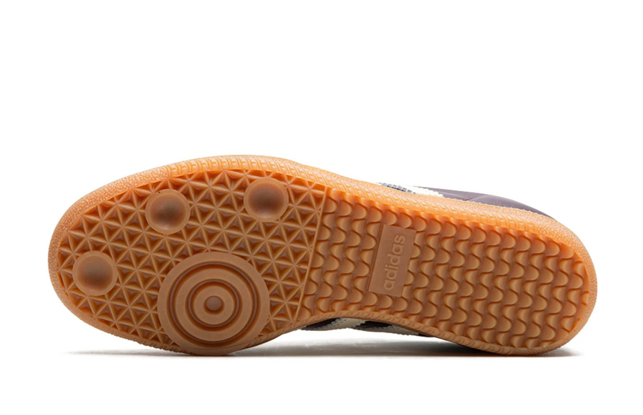 Adidas Samba OG Maroon Gold Metallic Women's