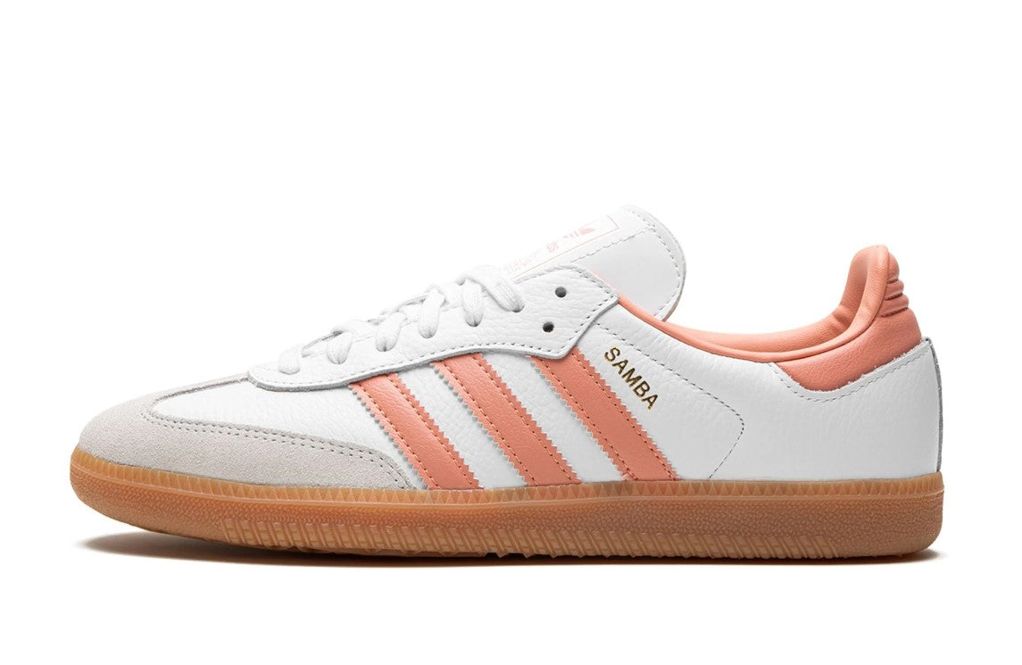 Adidas Samba OG White Wonder Clay Gum Women's Pimp Kicks Adidas Samba OG White Wonder Clay Gum Women's Pimp Kicks