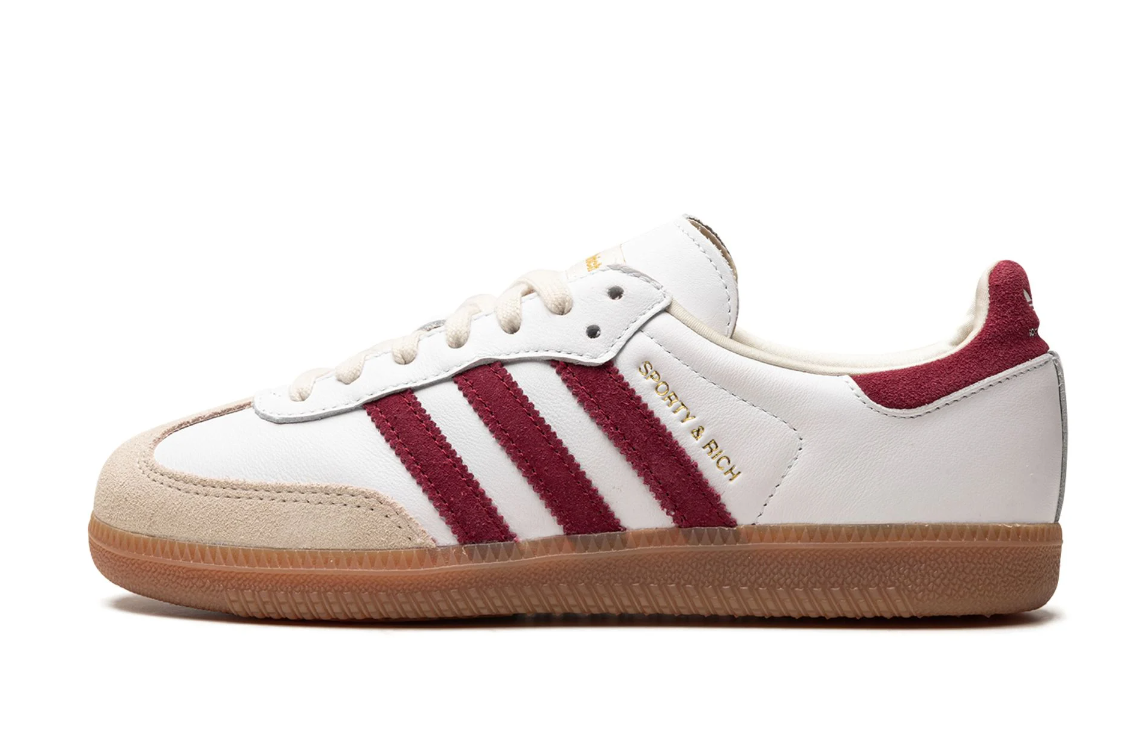 Maroon sales adidas samba