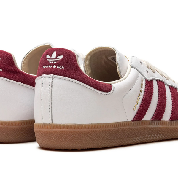 Adidas Samba Sporty & Rich White Collegiate Burgundy Men's