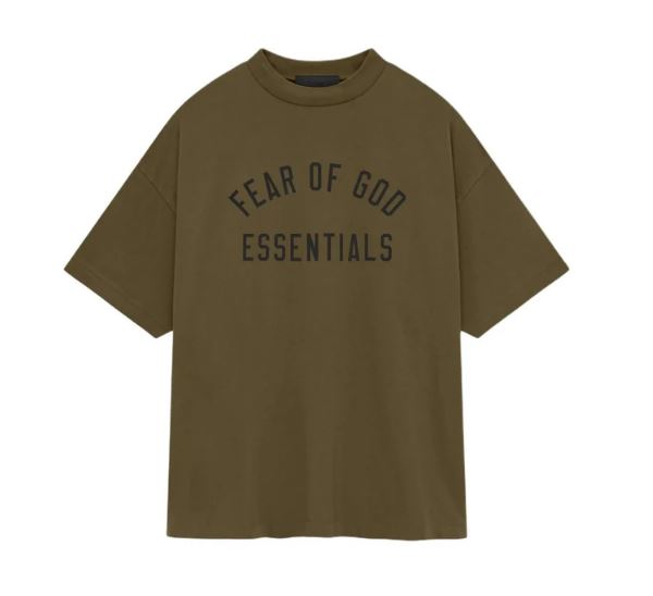 Fear of God Essentials Jersey Crewneck Tee Olive