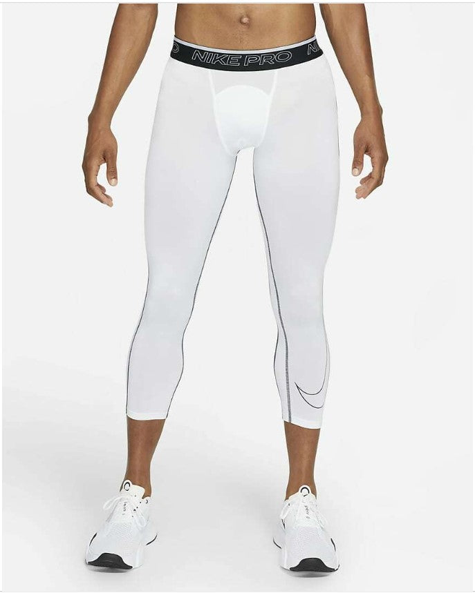 Nike Men's Pro Warm Dri-Fit Compression Leggings White 904672-100 | eBay