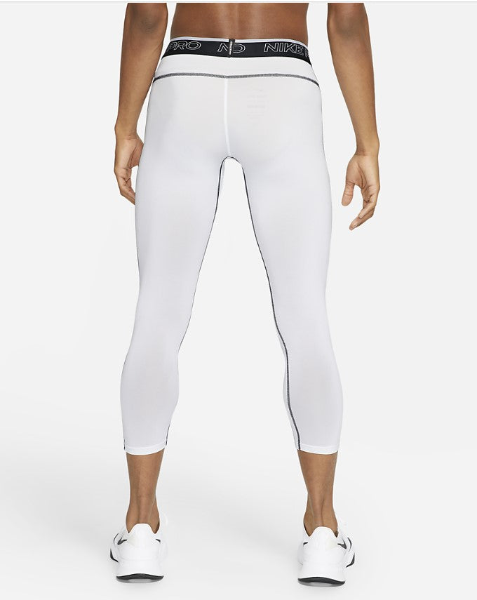 Nike Pro Dri-FIT 3/4 Training Tights White