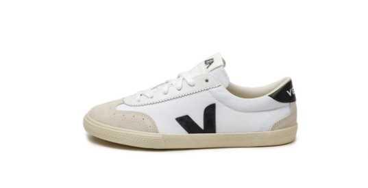Veja Volley Canvas White Black  Women's