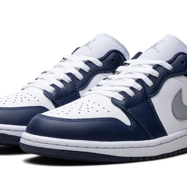 JORDAN 1 LOW WOLF GREY MIDNIGHT NAVY MEN'S
