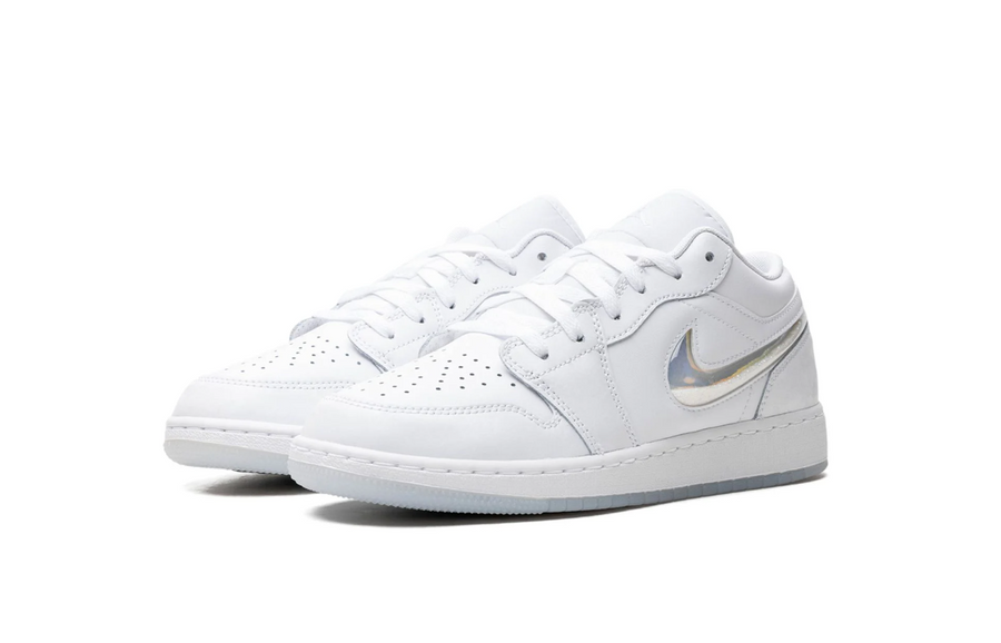 Jordan 1 Low Glitter Swoosh (Gradeschool)