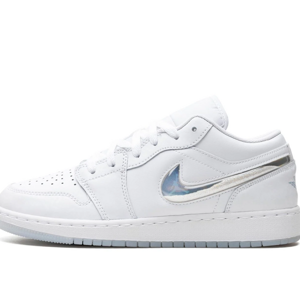 Jordan 1 Low Glitter Swoosh (Gradeschool)