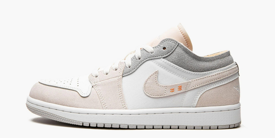 Jordan 1 Low Inside Out Cream White Light Grey (Gradeschool)