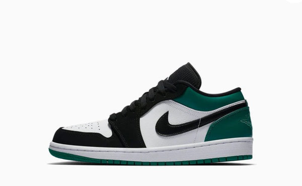 Jordan 1 Low White Black Mystic Green Men's