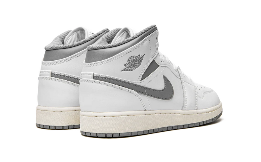 Jordan 1 Mid Neutral Grey White (Gradeschool)