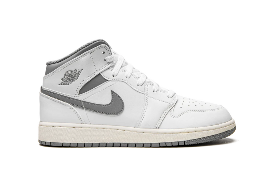Jordan 1 Mid Neutral Grey White (Gradeschool)