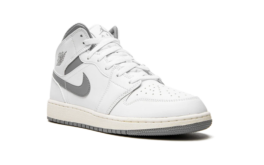 Jordan 1 Mid Neutral Grey White (Gradeschool)