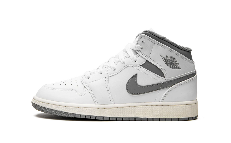 Jordan 1 Mid Neutral Grey White (Gradeschool)