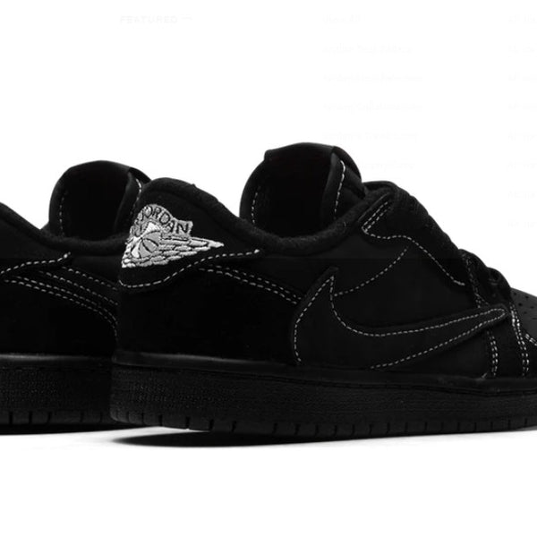 Jordan 1 Retro Low OG SP Travis Scott Black Phantom (Preschool)