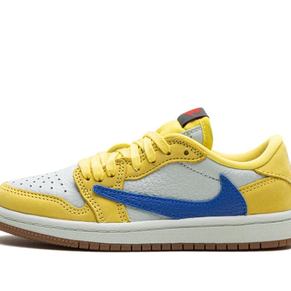 Jordan 1 Retro Low OG SP Travis Scott Canary (Preschool)