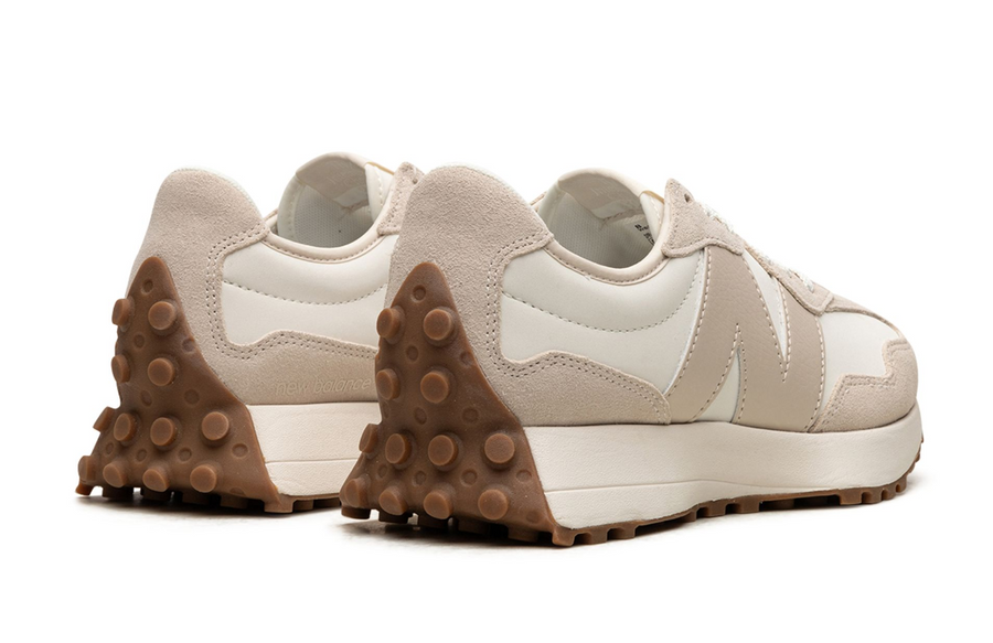 New Balance 327 Beige White Gum Pink Women's