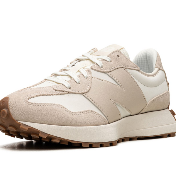 New Balance 327 Beige White Gum Pink Women's