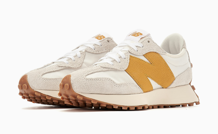 New Balance 327 Sea Salt Golden Hour Gum Women's