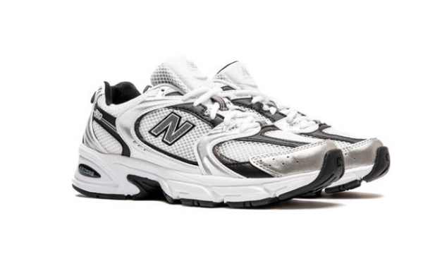 New Balance 530 White Silver Metallic Black Men's