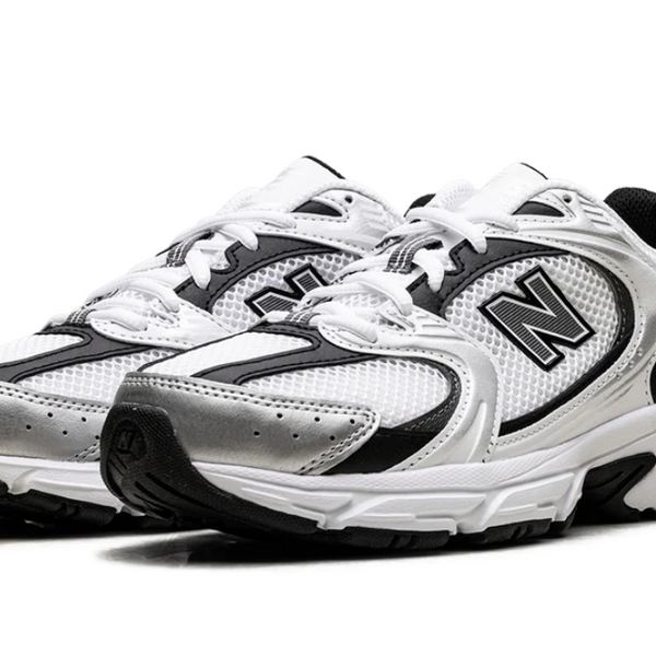 New Balance 530 White Silver Metallic Black Men's