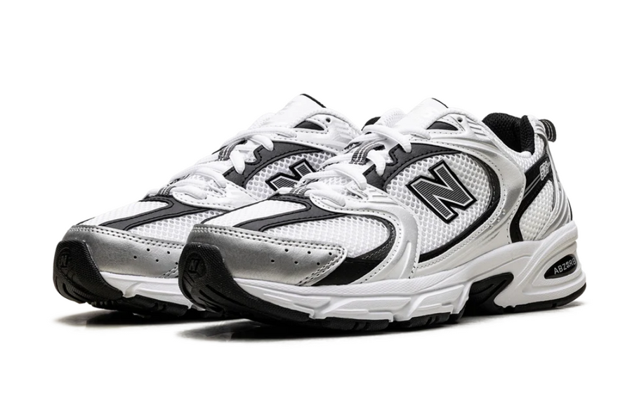 New Balance 530 White Silver Metallic Black Men's