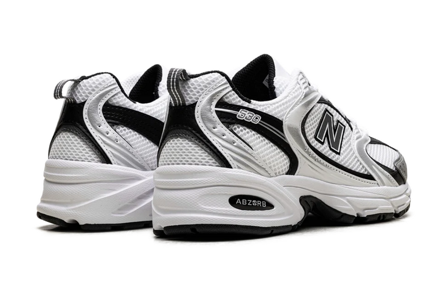 New Balance 530 White Silver Metallic Black Men's