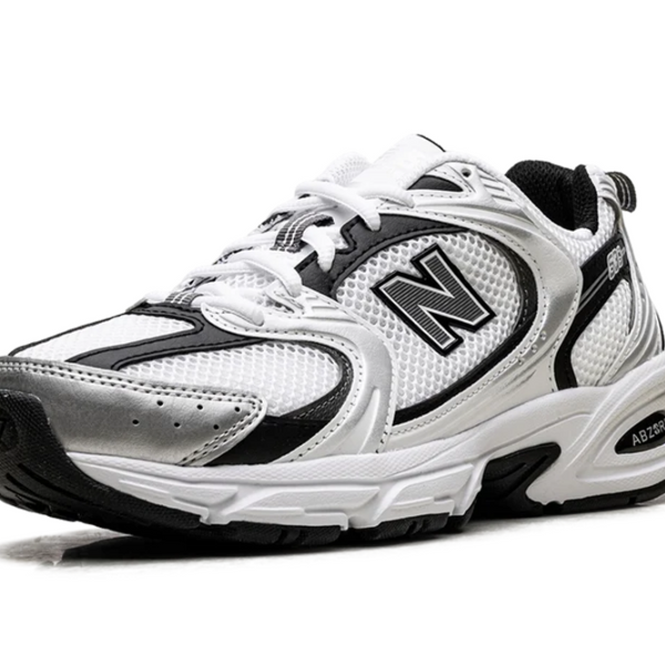 New Balance 530 White Silver Metallic Black Men's