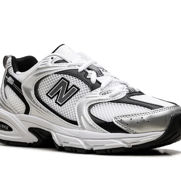 New Balance 530 White Silver Metallic Black Men's