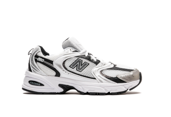 New Balance 530 White Silver Metallic Black Men's